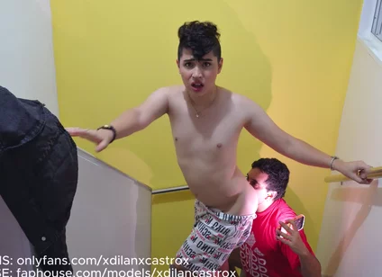 Cute Passive Gay Twink Gets Fucked Bareback by His Stepsister's Boyfriend