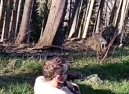 Naked in Forest