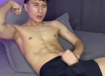 Skinny Teen Groans Deep Inside Boxers