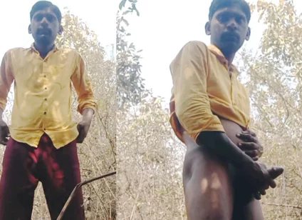 Rajesh Playboy 993 Outdoor Masturbating Big Cock and Cumming. Spanking Butt Stroking Cumshot