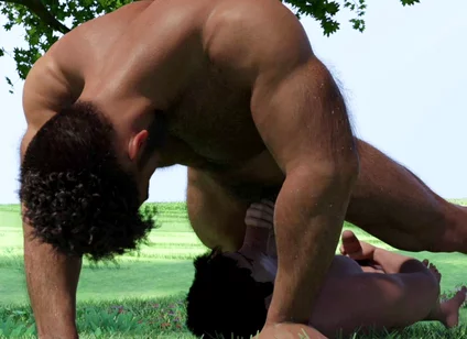 Milk Must Be Served - Swallowing Cum in Farm Outdoor