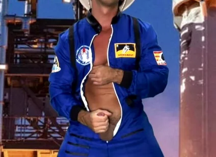 Space Suit Jack off
