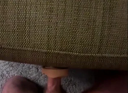 Fucking the Hot Toy in Between Cushions, Feels Like Real Wet Pussy