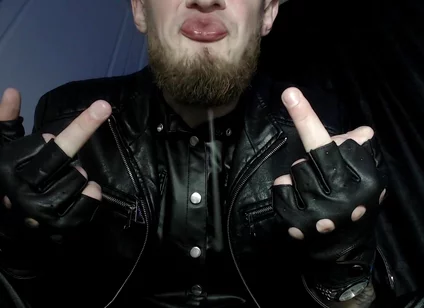 All-leather Alpha -dominates and Humiliates with Spit and Shoe