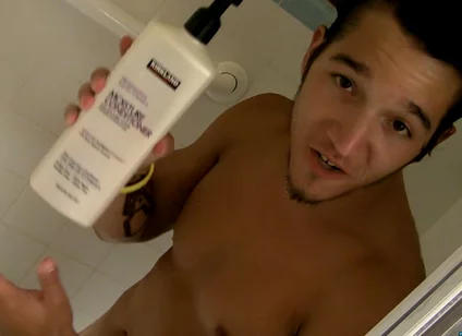 Shower Stroking Jock Jizzy
