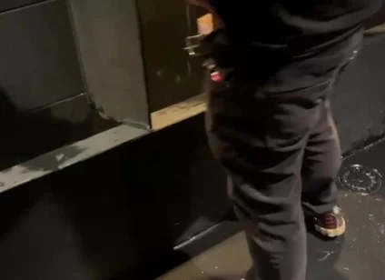Boy Enters the Clubs Toilets and Catch a Guy Ready to Pee