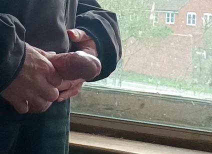 Masturbating and Cumming by the Window at Friend's House - Rockardglans