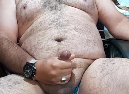 Nice Cum Using Blue Jocktrap