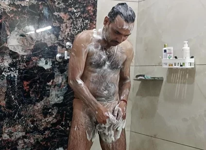 Indian Desi Man Sex and Show Shower Shoe and Masterbation