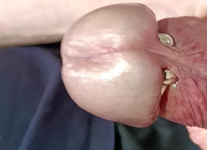 Mature Man's Veined Cock Masturbation