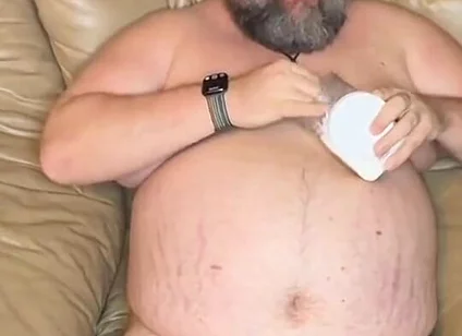 Relaxing with a Cold One and a Hot Cock