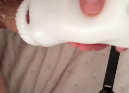 Big Dick Destroys Fleshlight & Fills It with Cum
