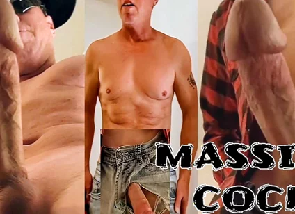 Massive Cock Delivers Massive Cumshot From Jeans