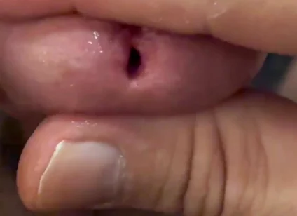 Cumpilated Handjob Fat Cock and Pissed