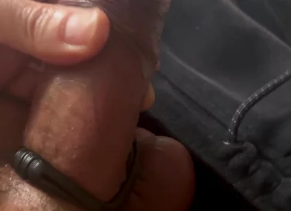 Handjob Big Cock Cut Oil Cockring