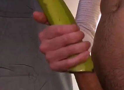 Homemade Banana Toy for Orgasm and Cum