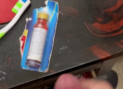 Masturbating