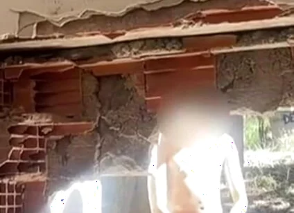 Exploring an Abandoned Building, 2 Amateur Boys Remove Their Clothes and One Starts to Bust a Nut