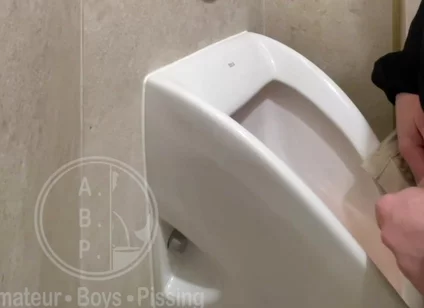 Caught the Guy Pissing in the Next Urinal
