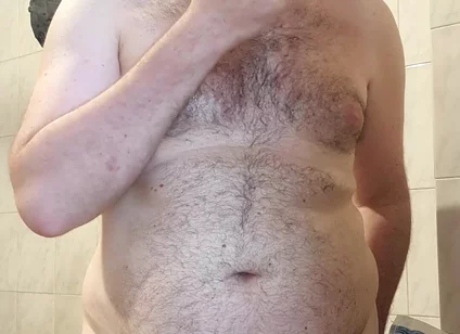 Naked Boy in Bathroom