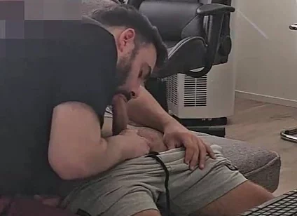 POV - Mutual Blowjob with My Young Straight Turkish Friend Until We Cum After Jerking and Watching Porn