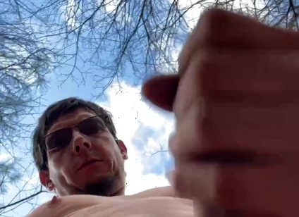 Masturbating