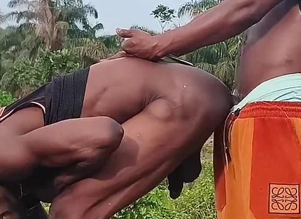 Ebony Creamy Bussy Decide to Btm for Huge Dick After a Long While in an Abandoned Government Site