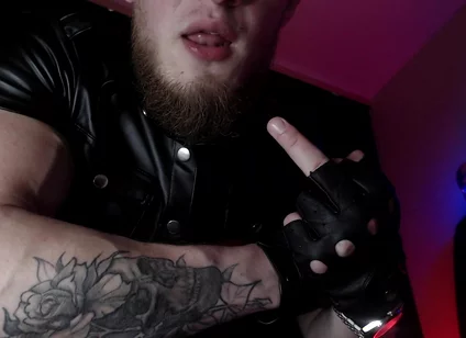 Alpha in Leather and Drool with Dominance