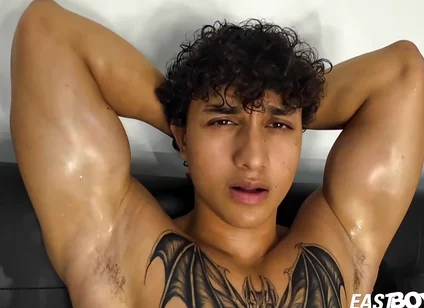 Muscle Latino Twink Handjob
