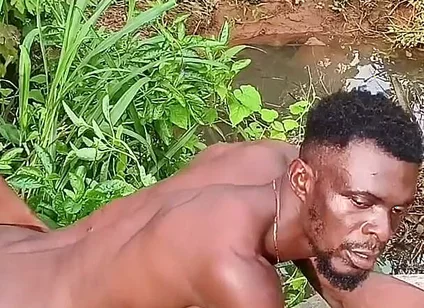 Ebony Ran for His Life After a Merciless Hard Jungle Fuck