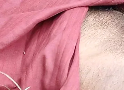 While Roaming in the Field, He Started Hitting the Hilt