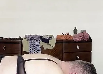 Younger Uses Older in Lingerie