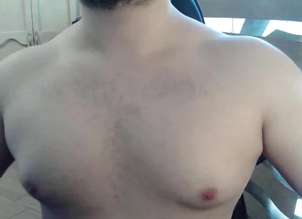 Muscular Stud Plays with His Nipples and Muscles
