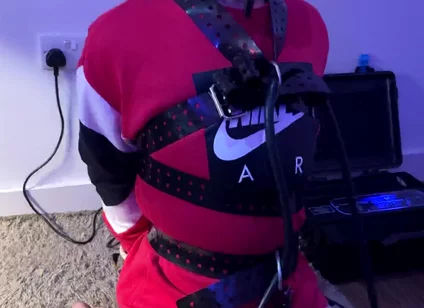 Twink Strapped up and Milked Relentlessly