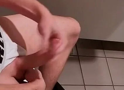 Always Exciting to Do This in a Busy Bathroom