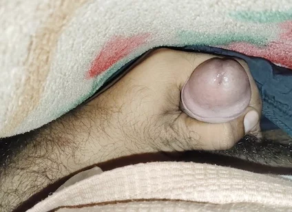 Hot Deshi College Boy Masturbation Under the Blanket