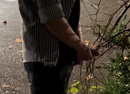 Risky Extreme Couple Jerk off Outdoor in Public Under the Rain (very Romantic)