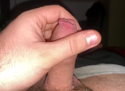 I caress my little penis before going to bed