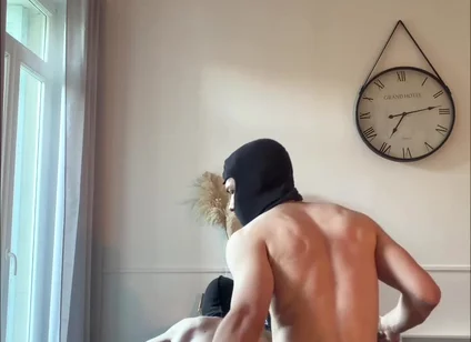 An Xxl Wild Man and His Submissive Bottom in Sexy Outfit
