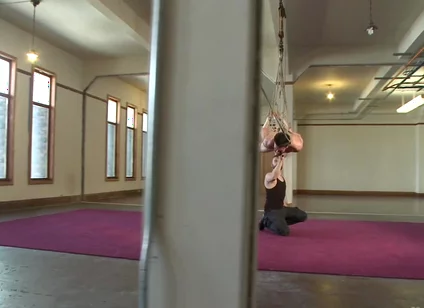 Hot Bi Hunk's First Time Being Bound and Edged