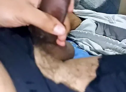 Stepdaddy Masturbating His Foreskin While Moaning and Talking Dirty