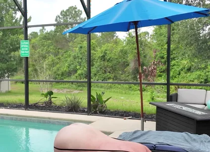 Taking Care of Allen by the Pool