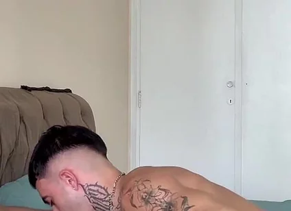 Tatted Papi Fucked by Muscle Bareback Sexy Hung Big Dick Latino