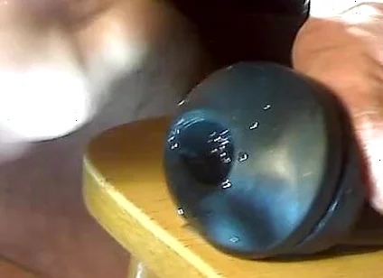 The Cock Wants to Feel the Tight Rubber Sleeve, and Cum From It!