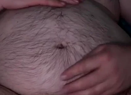 Worship Hairy Big Belly and Sniffing Yellow Piss-stained Undies