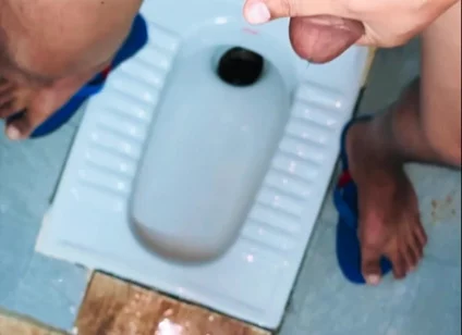 Desi Village Boy Cum Desi Bathroom