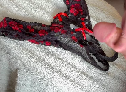 Cum on Wife’s Panties 11