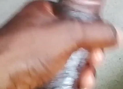 Stroking My BBC Hard Till I Cum