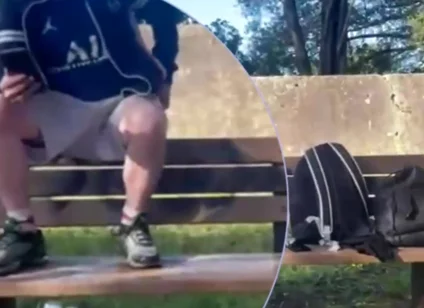 Amateur Boy Lost a Bet and Had to Expose and Touch His Cock in a Park