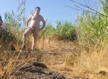 Naked Boy in Outdoor